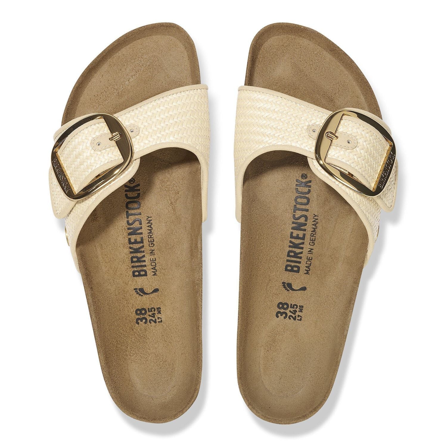 Madrid Big Buckle Raffia